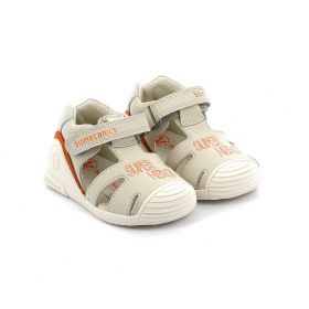 Children's Closed Pedal for Boy Biomecanics Sandalia Super Hero Anatomical Color White 24221-B