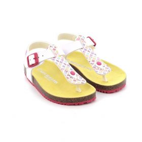 Children's Pedile for Girl Agatha Ruiz De La Prada Sandalia Bio Fun Together Color White 242944-A
