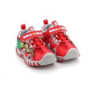 Παιδικό Κλειστό Πέδιλο για Αγόρι Bull Boys με Φωτάκι Χρώματος Κόκκινο DNCL4533-RS01