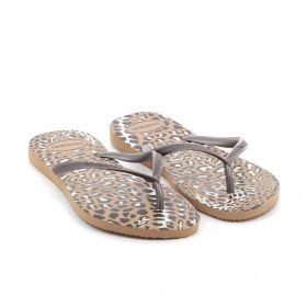 Γυναικεία Σαγιονάρα Havaianas Slim Print Χρώματος Καφέ Animal 4103352-6841