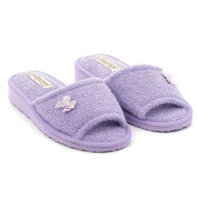 Γυναικεία Πετσετέ Παντόφλα Kolovos Χρώματος Μωβ 03 PURPLE