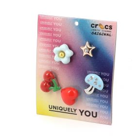 Accessories Set of Decorative Shoes Crocs Jibbitz Puffy Metals Colorful 10012934-UNC 5 Pieces