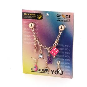 Accessories Shoe Decoration Crocs Jibbitz Custom Charm Chain Colorful 10012955-UNC