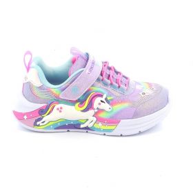 Παιδικό Αθλητικό Παπούτσι για Κορίτσι Skechers Unicorn Chaser με Φωτάκια On/Off Χρώματος Μωβ 302298L-LVMT