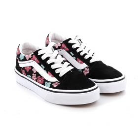 Παιδικό Χαμηλό Casual για Κορίτσι Vans Old Skool Glitter Flower Power Χρώματος Μαύρο VN000CYVBS51