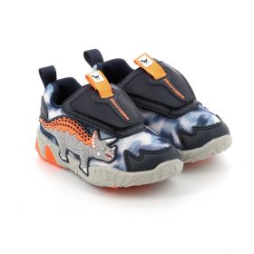 Children's Sports Shoe for Bull Boys Triceratopo Scarpa Bull Boys with Lights On/Off Color Blue DNAL4552B00
