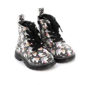 Kids Boot for Girl Bubble Kids Unicorn Color Black C1156S. B