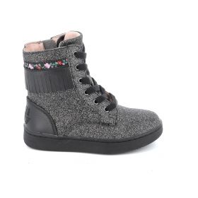Children's Boot for Girl Lelli Kelly Frangetta Mix Color Black-Glitter LKFH4364AGL-NE01