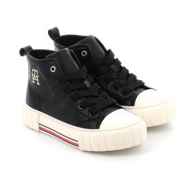 Παιδικό Μποτάκι για Κορίτσι Tommy Hilfiger Χρώματος Μαύρο T3A9-33544-1351