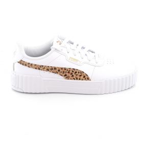 Παιδικό Αθλητικό Παπούτσι για Κορίτσι Puma Carina 3.0 Animal Jr Χρώματος Λευκό 402268-02