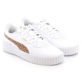 Παιδικό Αθλητικό Παπούτσι για Κορίτσι Puma Carina 3.0 Animal Jr Χρώματος Λευκό 402268-02
