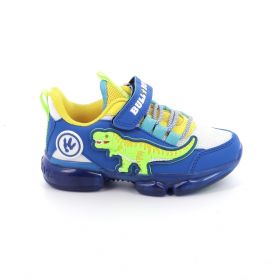 Children's Sports Shoe for Bull Boys T-Rex Roar Boy with Lights & Sound On/Off Color Blue DNAR5008-BIRY
