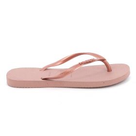 Γυναικεία Σαγιονάρα Havaianas Slim Logo Metallic Χρώματος Ροζ 4119875-6459