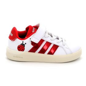 Παιδικό Αθλητικό Παπούτσι για Κορίτσι Adidas Grand Court 3.0 El C Χρώματος Λευκό KJ8650