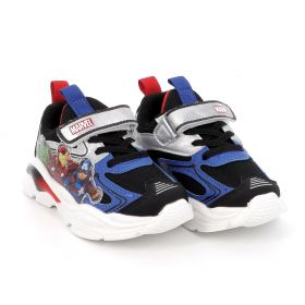 Παιδικό Αθλητικό Παπούτσι για Αγόρι Marvel  Avengers με Φωτάκια Χρώματος Μαύρο AV001455