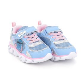 Παιδικό Αθλητικό Παπούτσι για Κορίτσι Disney Stitch με Φωτάκια Χρώματος Σιελ LS001815