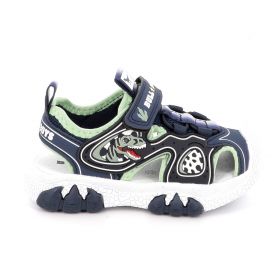 Παιδικό Κλειστό Πέδιλο για Αγόρι Bull Boys T-Rex με Φωτάκι Χρώματος Μπλε DNCL5191-BL11