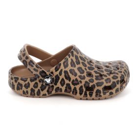 Γυναικείο Σαμπό Crocs Classic Animal Clog Ανατομικό Χρώματος Λεοπαρ 211800-2LD