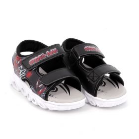 Παιδικό Πέδιλο για Αγόρι Marvel Spiderman με Φωτάκια Χρώματος Μαύρο SP014995