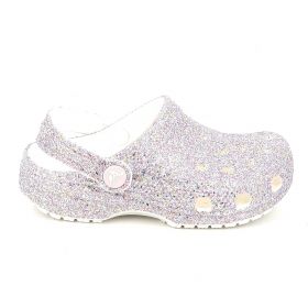 Παιδικό Σαμπό για Κορίτσι Crocs Classic Fantasy Glitter Clog K Ανατομικό Χρώματος Λευκό 212561-100