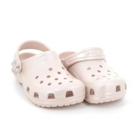Παιδικό Σαμπό για Κορίτσι Crocs Classic Pearl Shine Clog K Ανατομικό Χρώματος Ροζ 212814-6UR