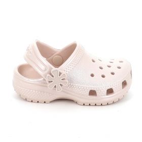Παιδικό Σαμπό για Κορίτσι Crocs Classic Pearl Shine Clog T Ανατομικό Χρώματος Ροζ 212815-6UR