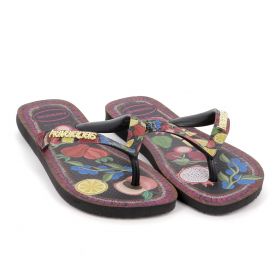 Γυναικεία Σαγιονάρα Havaianas Tropicana Vibes Χρώματος Μαύρο 4150170-0090