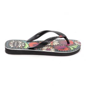Γυναικεία Σαγιονάρα Havaianas Tropicana Vibes Χρώματος Μαύρο 4150745-0090