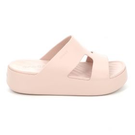 Γυναικείο Mule Crocs Getaway Platform H-strap Ανατομικό Χρώματος Ροζ 209409-6UR