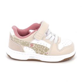 Παιδικό Αθλητικό Παπούτσι για Κορίτσι Puma Rebound V6 Lo AC+ Χρώματος Μπεζ 407463-01