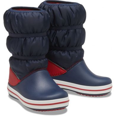Crocs Μπότα Αγόρι Crocband Winter Boot Kids 206550-485 - ΜΠΛΕ-ΚΟΚΚΙΝΟ