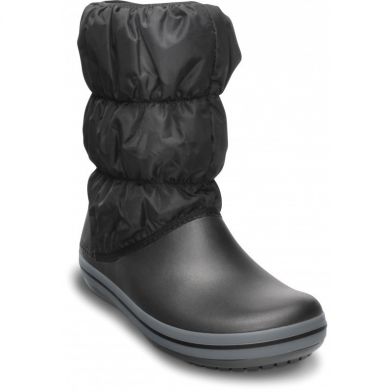 Crocs Γυναικεία Μπότα Winter Puff Boot Women 14614-070 - ΜΑΥΡΟ