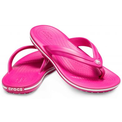 Γυναικεία Σαγιονάρα Ανατομική Crocs Crocband Flip Gs Χρώματος Φούξια 205778-6X0