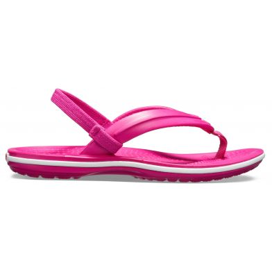 Παιδική Σαγιονάρα για Κορίτσι Ανατομική Crocs Crocband Strap Flip Kids Χρώματος Φούξια 205777-6X0