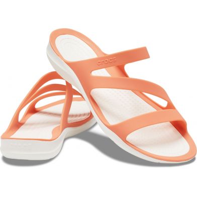Γυναικεία Σαγιονάρα Ανατομική Crocs Swiftwater Sandal W Χρώματος Πορτοκαλί 203998-82Q