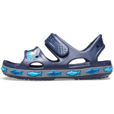 Παιδικό Πέδιλο για Αγόρι Ανατομικό Crocs Shark Band Sandal Χρώματος Μπλε 206365-410