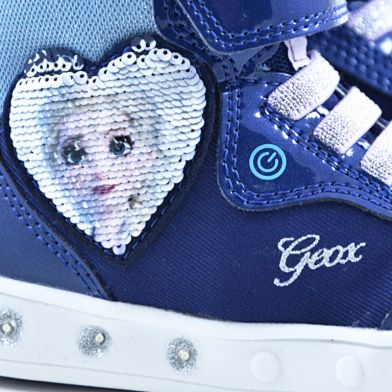 Παιδικό Αθλητικό Μποτάκι για Κορίτσι Geox Με Φωτάκια Χρώματος Μπλε J028WD 011AJ C4215