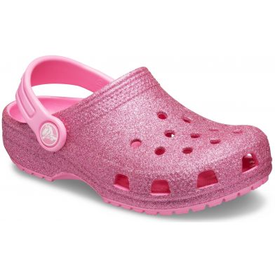 Παιδικό Σαμπό για Κορίτσι Ανατομικό Crocs Classic Glitter Χρώματος Φούξια 205441-669