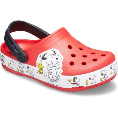 Παιδικό Σαμπό για Αγόρι Ανατομικό Crocs Fl Snoopy Woodstock Χρώματος Κόκκινο 206176-8C1