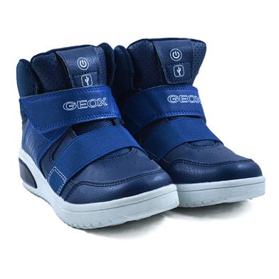 Geox Children's Sports Boot For Boys With Lights Blue J847QA 05411 C4002