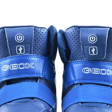 Geox Children's Sports Boot For Boys With Lights Blue J847QA 05411 C4002
