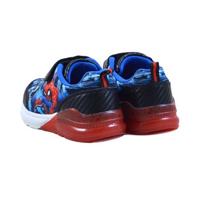 Παιδικό Αθλητικό Παπούτσι για Αγόρι Spider Man με Φωτάκι Χρώματος Μαύρο SP009615