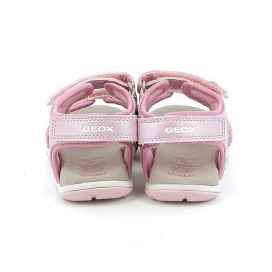 Παιδικό Πέδιλο για Κορίτσι Ανατομικό Geox Δερμάτινο Χρώματος Ροζ B150ZA 0NFEW C8004
