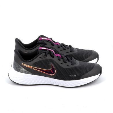 Παιδικό Αθλητικό Nike Revolution 5 Power Υφασμάτινο Χρώματος Μαύρο CW3263 001