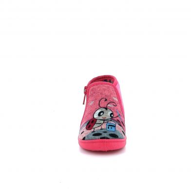 Παιδική Παντόφλα για Κορίτσι Ανατομική Mini Max Υφασμάτινη Χρώματος Φούξια G-TIXI