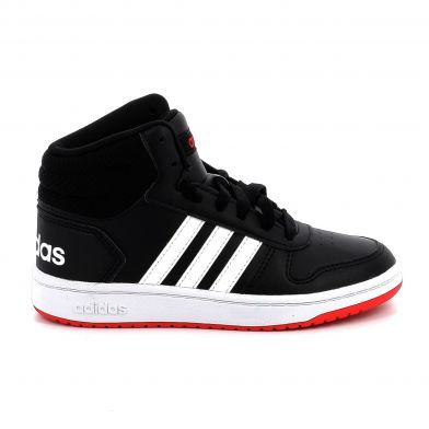Adidas Hoops 2.0 Mid Shoes for Boys Black Color FY7009