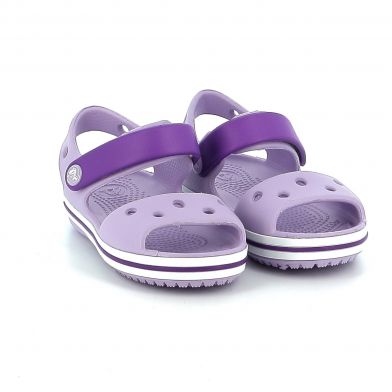 Παιδικό Πέδιλο για Κορίτσι Crocs  Crocband Sandal Ανατομικό  Χρώματος Μωβ 12856-5P8