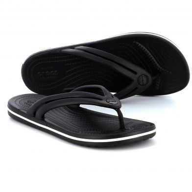 Γυναικεία Σαγιονάρα Crocs Crocband Flip Χρώματος Μαύρο 206100-001