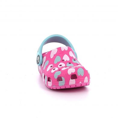 Crocs Classic Easy Icon Clog T Pink Clog for Girls 207592-6SX