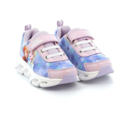 Παιδικό Αθλητικό Παπούτσι για Κορίτσι με Φωτάκια Χρώματος Λιλά  Frozen FZ010975